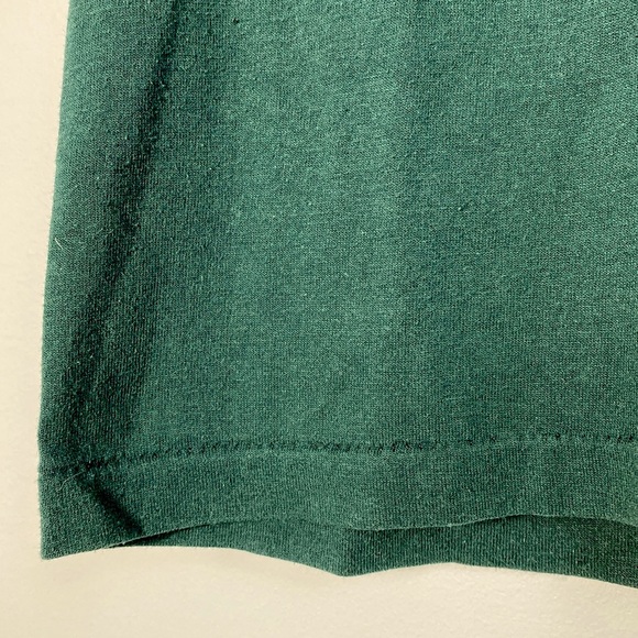 Vintage Green Wolf Graphic T-Shirt Single Stitch made in USA Medium Eagle Tag - Picture 7 of 7